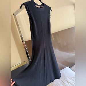 Rebecca Taylor Black Tailored Midi Dress